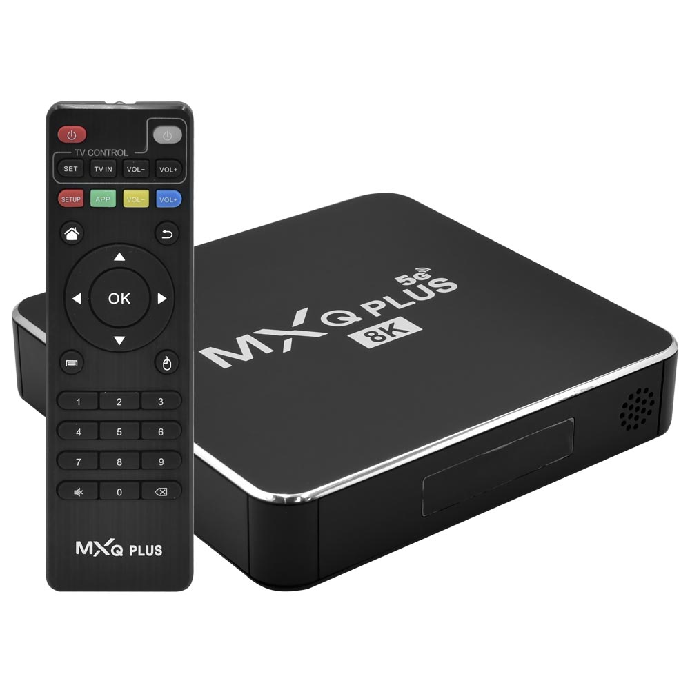 TV Box MXQ Plus 64GB de RAM / 512GB / 5G / 8K - Preto