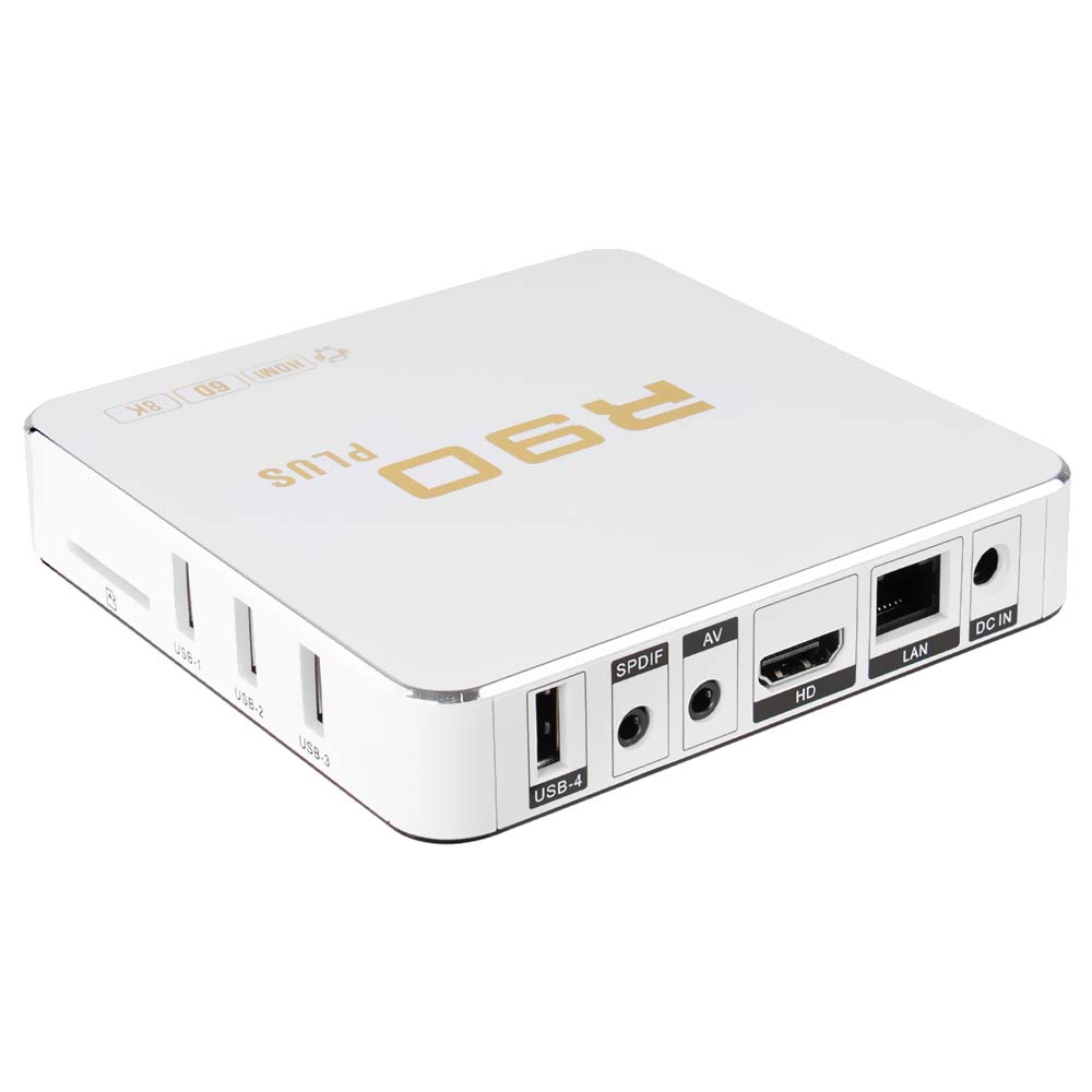 TV Box R90 Plus 64GB de RAM / 512GB / 5G / UHD / 8K / 6D - Branco