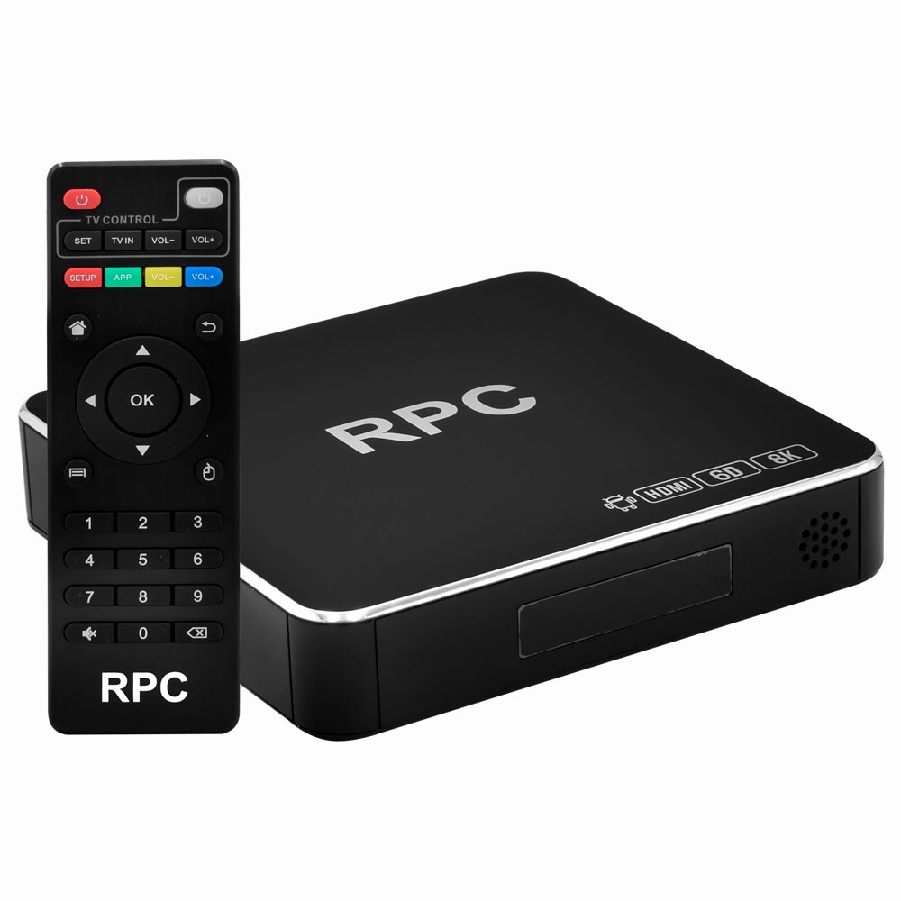 TV Box RPC 64GB de RAM / 512GB / UHD / 6D / 8K - Preto