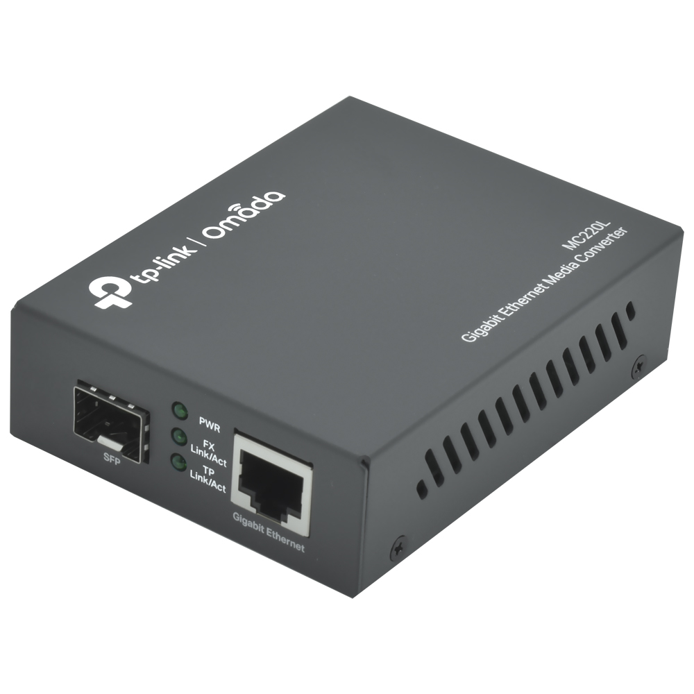 Conversor de Mídia Gigabit Tp-link MC220L - 10/100/1000Mbps