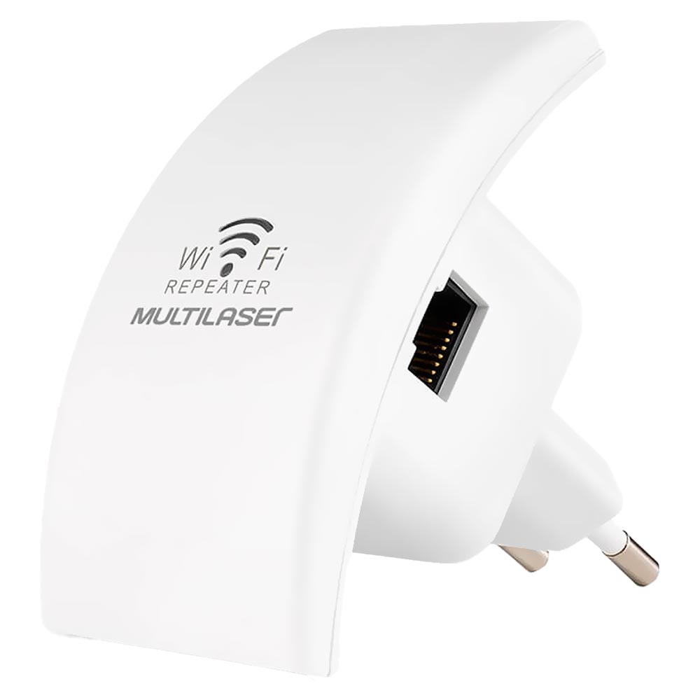 Repetidor de Sinal Multilaser RE055 2.4GHz - 300Mbps (Branco)