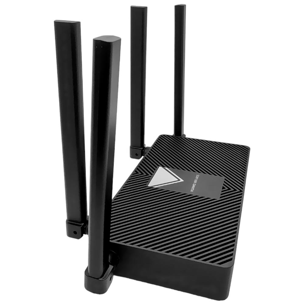 Roteador Huawei AX3S Dual Band / 2.4GHz / 5GHz / Wi-Fi 6 / MU-MIMO / 4 Antenas - Preto