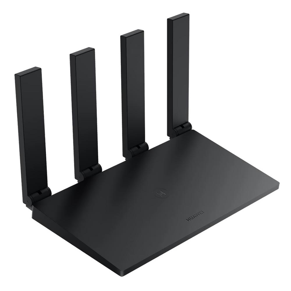 Roteador Huawei WS7000 V2 AX2S Dual Band / 2.4GHz / 5GHz / Wi-Fi 6 / 4 Antenas - Preto