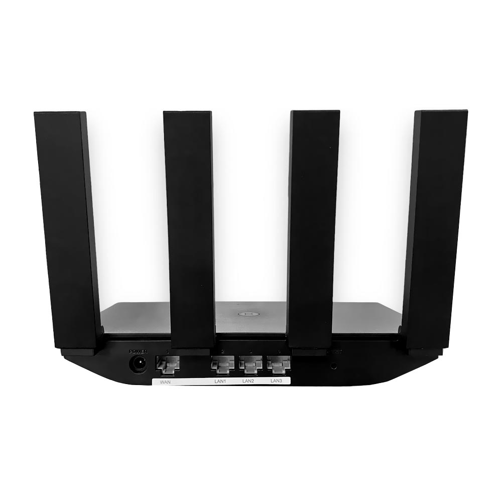 Roteador Huawei WS7000 V2 AX2S Dual Band / 2.4GHz / 5GHz / Wi-Fi 6 / 4 Antenas - Preto