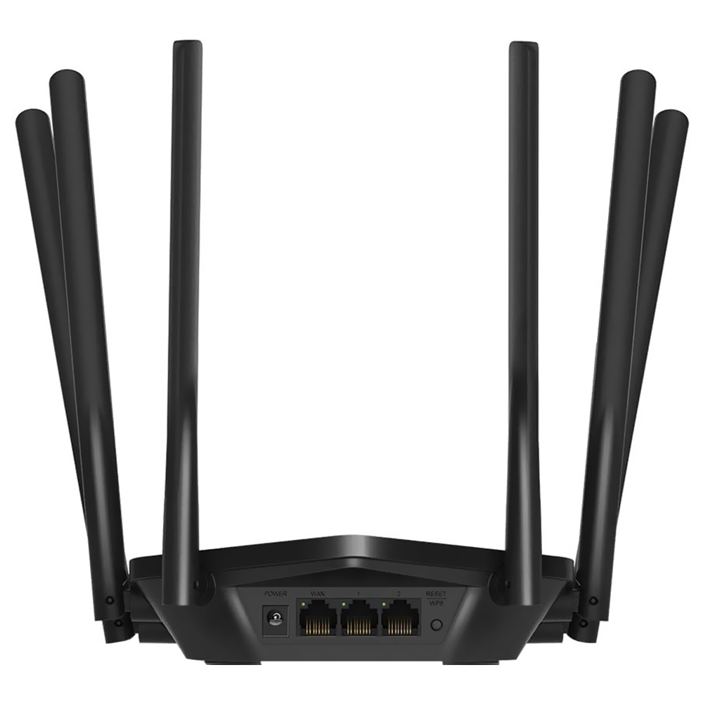 Roteador Mercusys MR50G AC1900 Dual Band / 2.4GHz / 5GHz / 6 Antenas - Preto