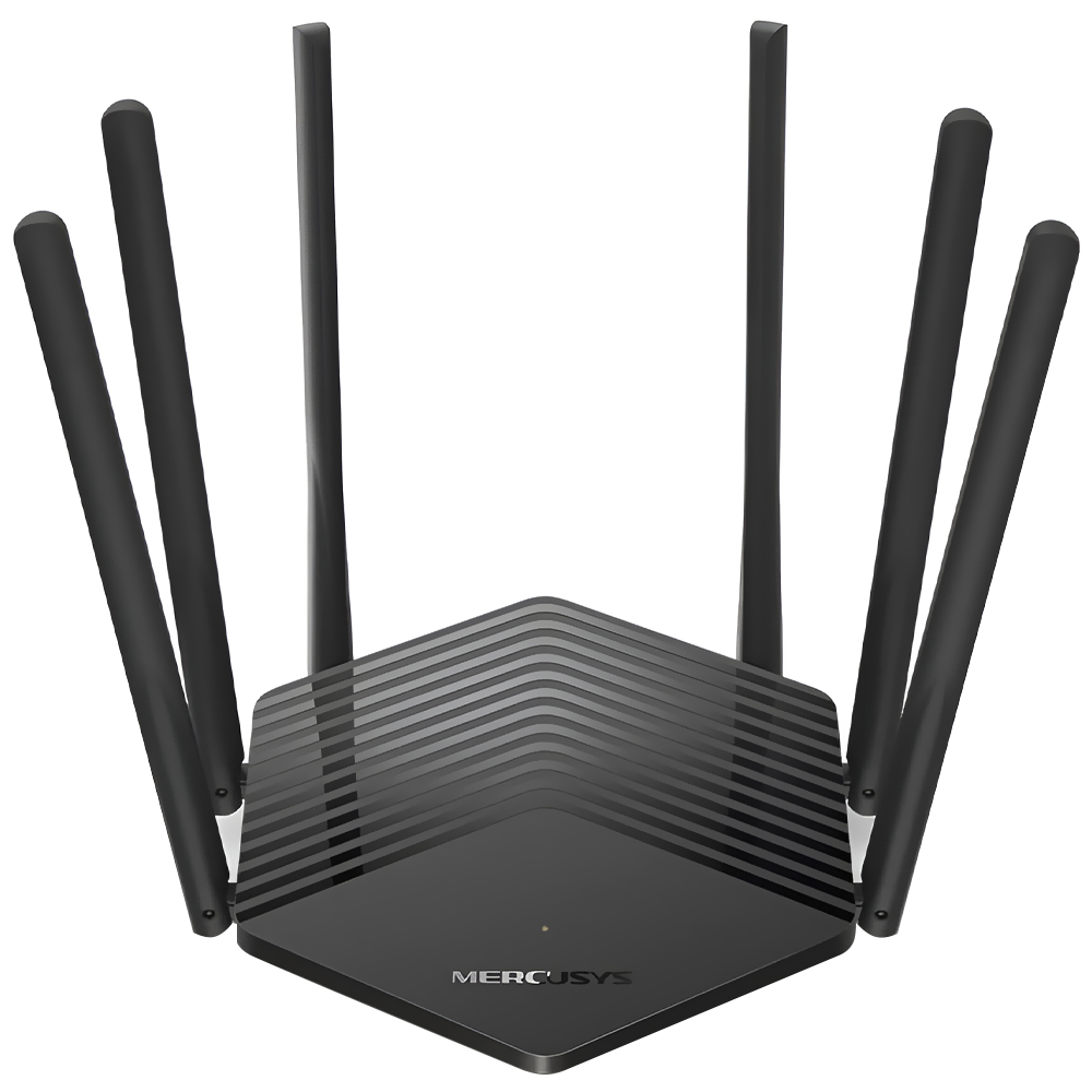 Roteador Mercusys MR50G AC1900 Dual Band / 2.4GHz / 5GHz / 6 Antenas - Preto