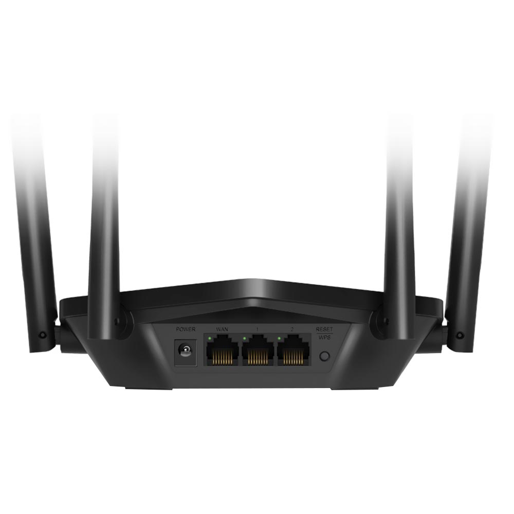 Roteador Mercusys MR60X AX1500 Dual Band / 2.4GHz / 5GHz / Wi-Fi 6 / 4 Antenas - Preto