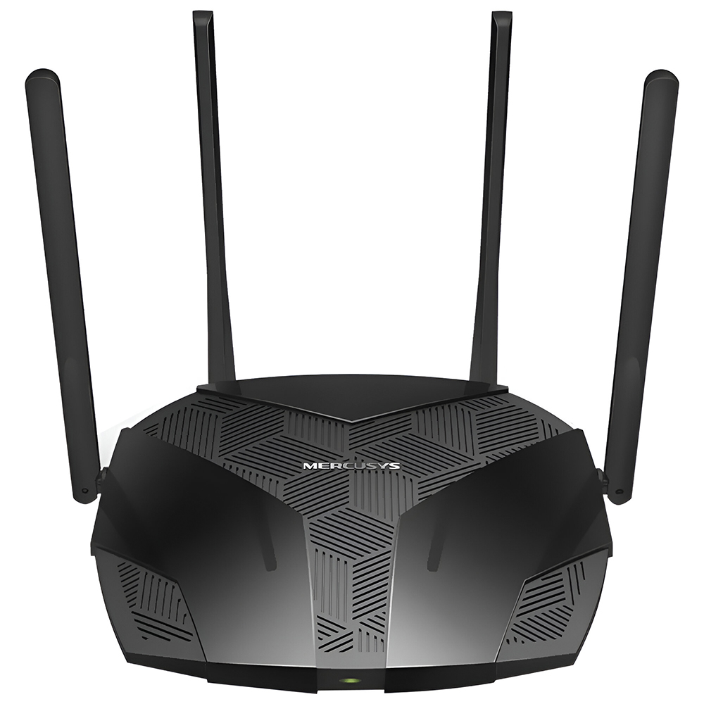 Roteador Mercusys MR70X AX1800 Dual Band / 2.4GHz / 5GHz / Wi-Fi 6 / 4 Antenas - Preto