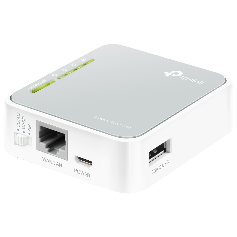 Roteador Portátil Wireless Tp-Link TL-MR3020 3G / 4G - Branco