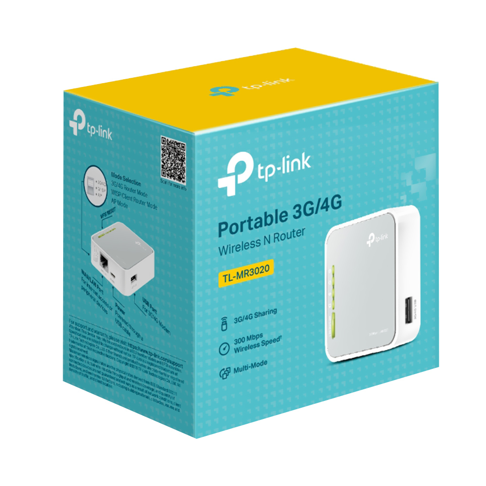 Roteador Portátil Wireless Tp-Link TL-MR3020 3G / 4G - Branco