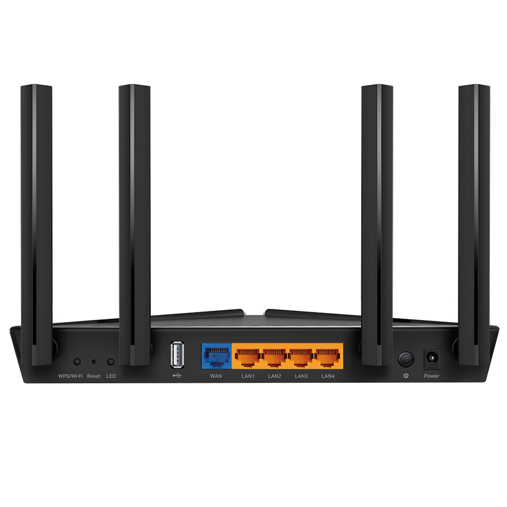 Roteador Tp-Link Anginet X510 AX3000 Dual Band Gigabit / 2.4GHz / 5GHz / Wi-Fi 6 / 4 Antenas - Preto