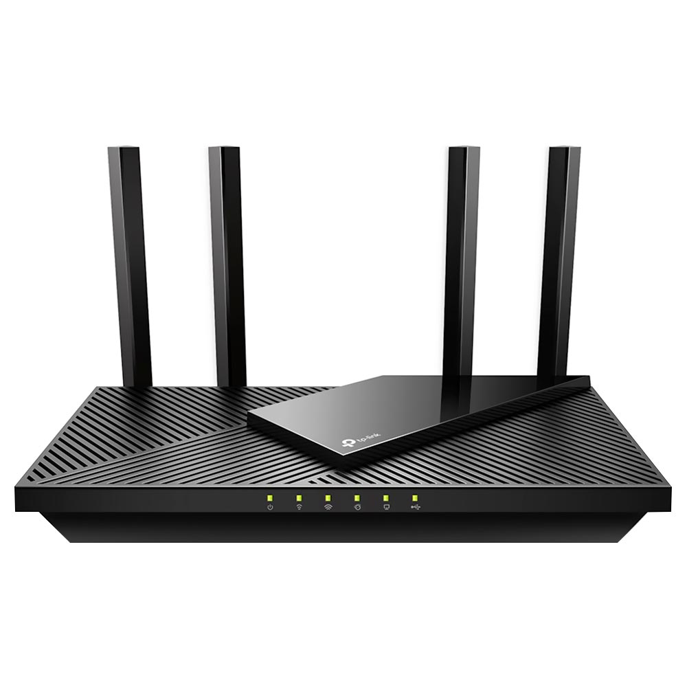 Roteador Tp-Link Archer AX55 AX300 Dual Band Gigabit / 2.4GHz / 5GHz / Wi-Fi 6 / 4 Antenas - Preto