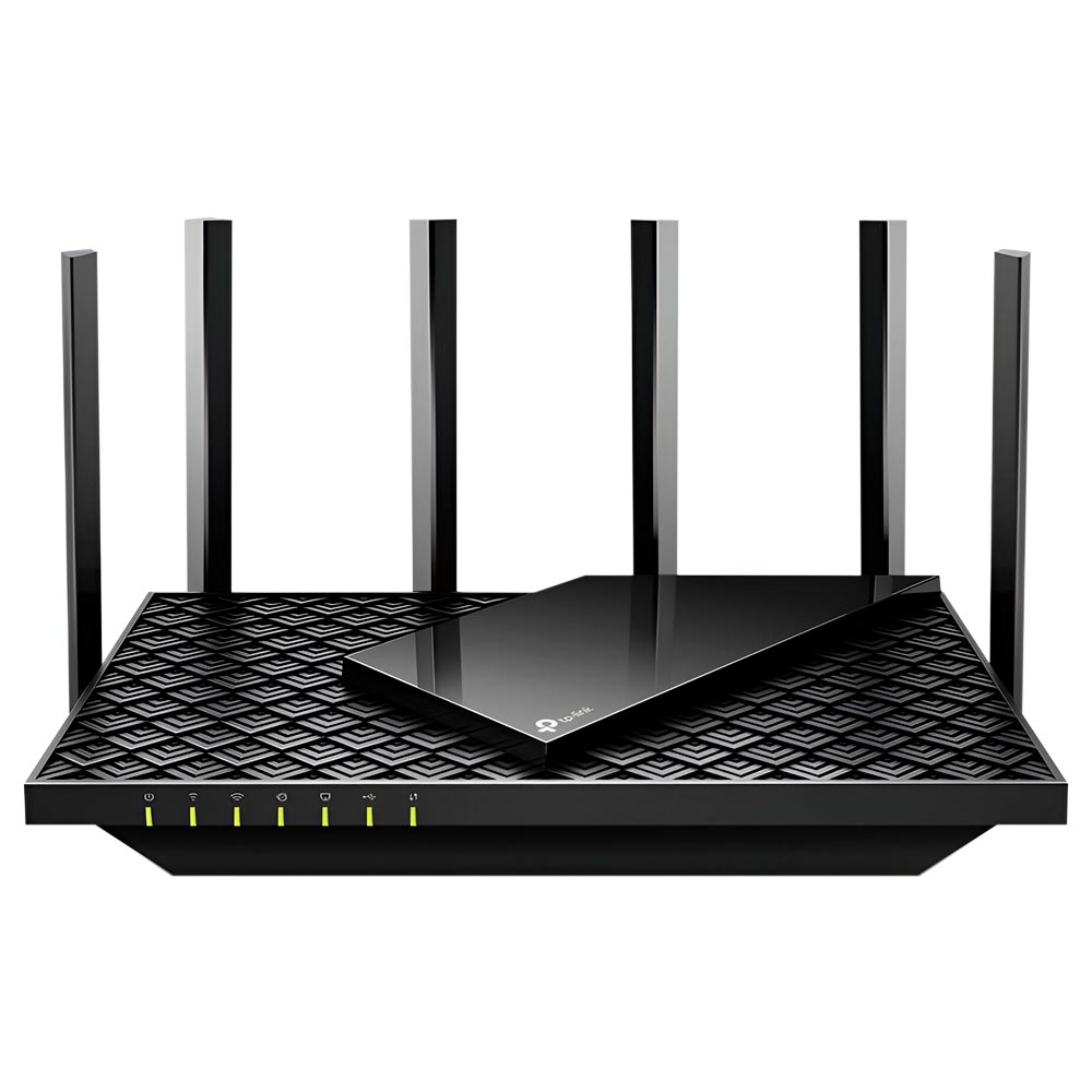 Roteador Tp-Link Archer AX73 AX5400 Dual Band Gigabit / 2.4GHz / 5GHz / 6 Antenas - Preto