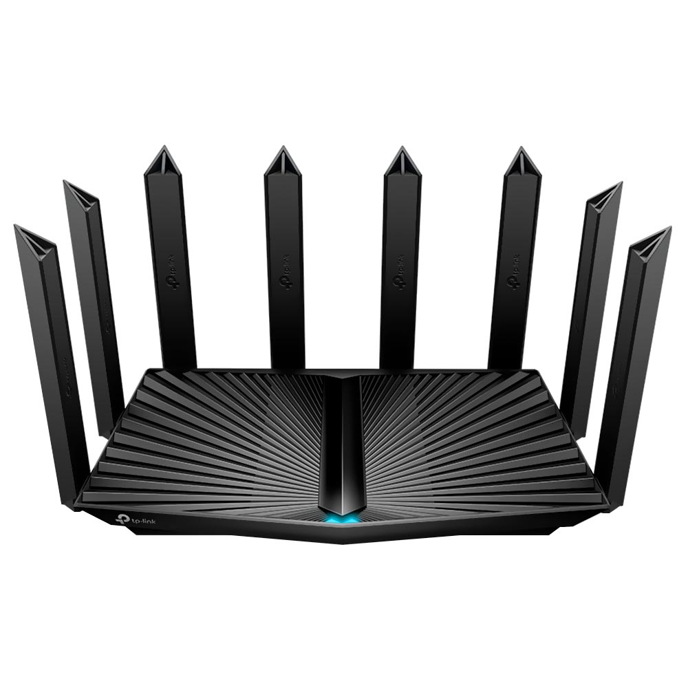 Roteador Tp-Link Archer AX80 AX6000 Dual Band Gigabit / 2.4GHz / 5GHz / Wi-Fi 6 / 8 Antenas - Preto