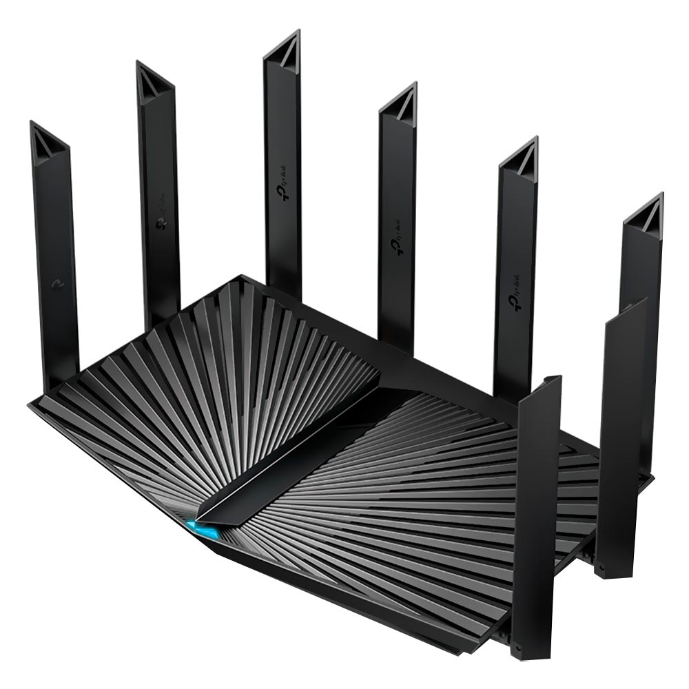 Roteador Tp-Link Archer AX80 AX6000 Dual Band Gigabit / 2.4GHz / 5GHz / Wi-Fi 6 / 8 Antenas - Preto
