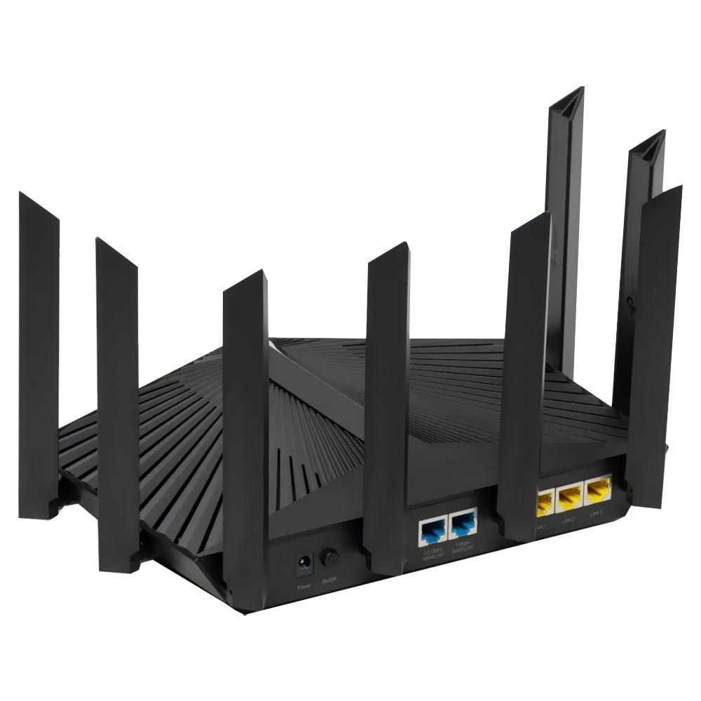 Roteador Tp-Link Archer AX80 AX6000 Dual Band Gigabit / 2.4GHz / 5GHz / Wi-Fi 6 / 8 Antenas - Preto