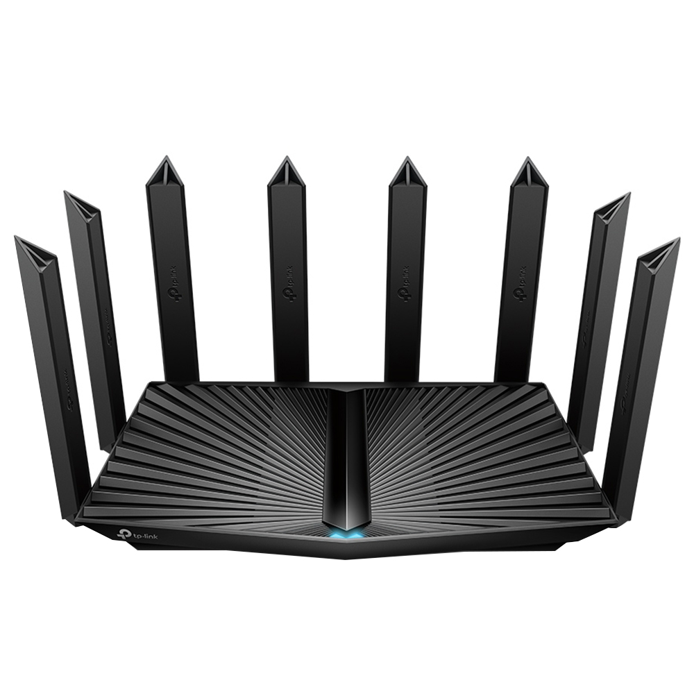 Roteador Tp-Link Archer AX90 AX6600 Tri Band Gigabit / 2.4GHz / 5GHz / Wi-Fi 6 / 8 Antenas - Preto