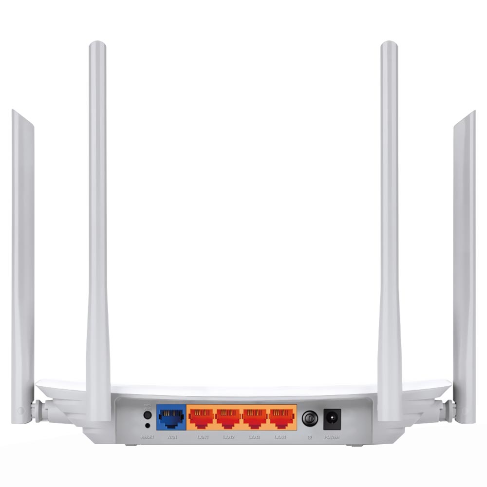 Roteador Tp-Link Archer C20 W AC1200 Dual Band / 2.4GHz / 5GHz / 4 Antenas - Branco