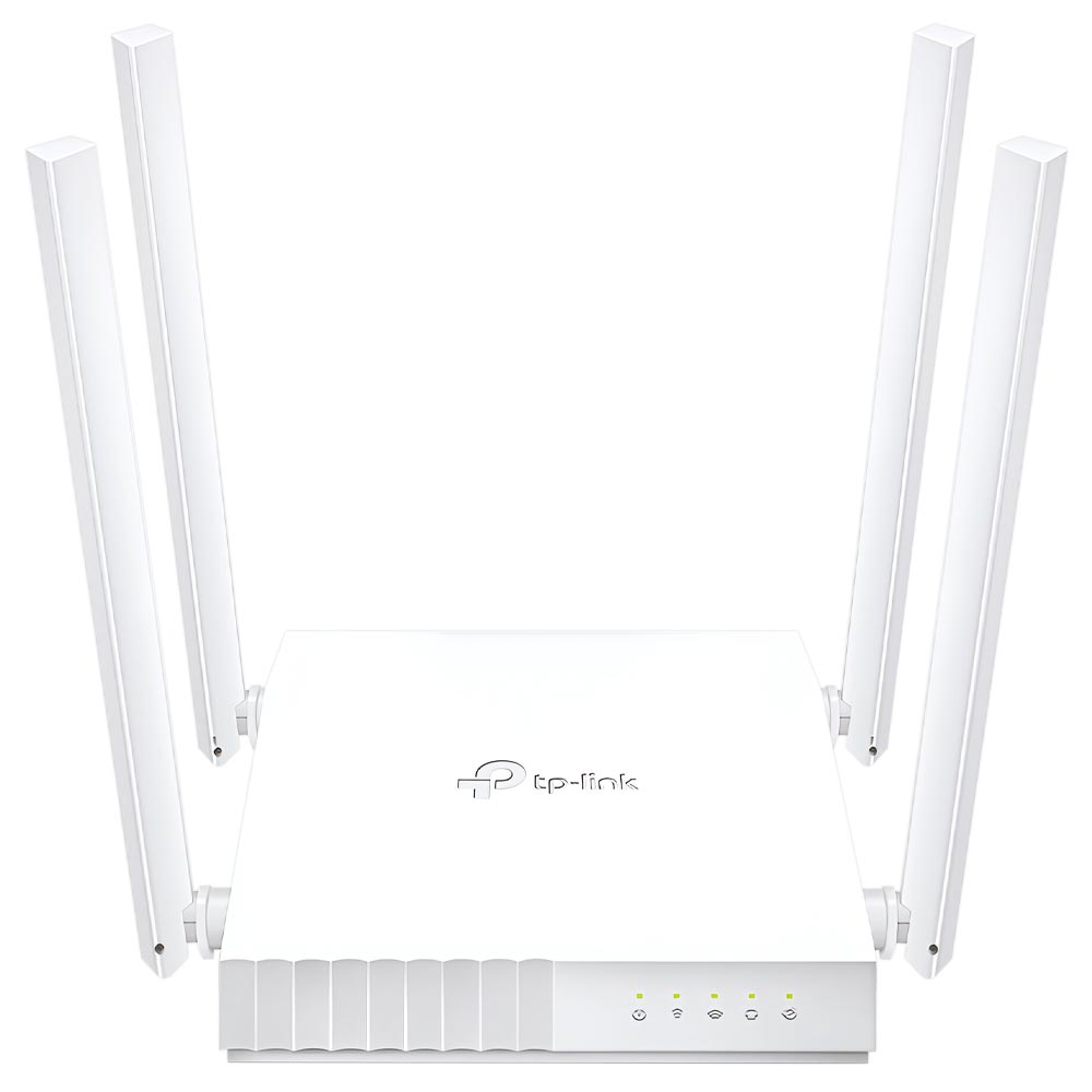 Roteador Tp-Link Archer C21 BR AC750 Dual Band / 2.4GHz / 5GHz / 4 Antenas - Branco