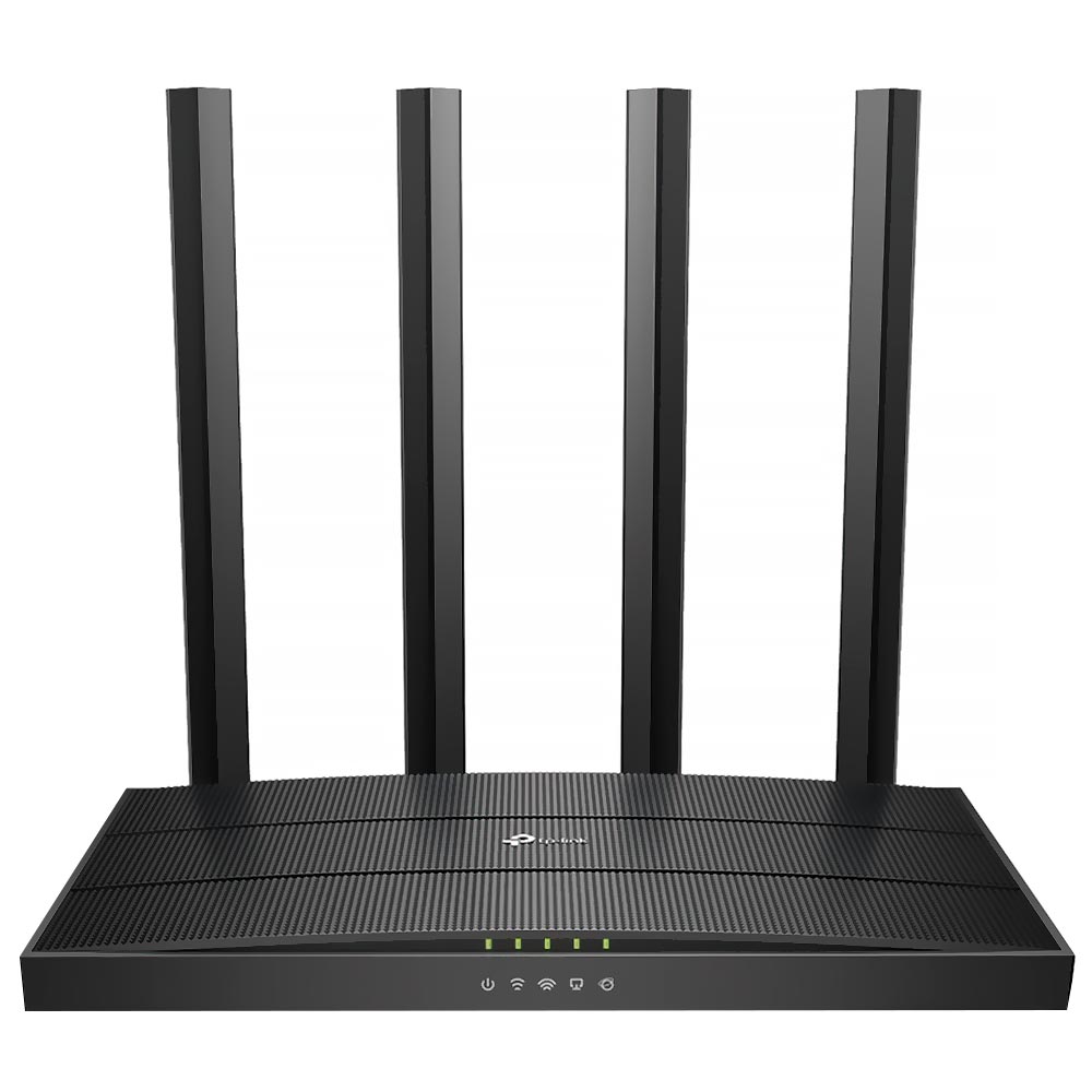 Roteador Tp-Link Archer C6 AC1300 Dual Band / 2.4GHz / 5GHz / 4 Antenas - Preto