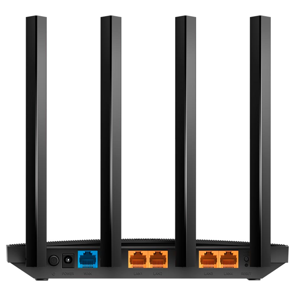 Roteador Tp-Link Archer C6 AC1300 Dual Band / 2.4GHz / 5GHz / 4 Antenas - Preto