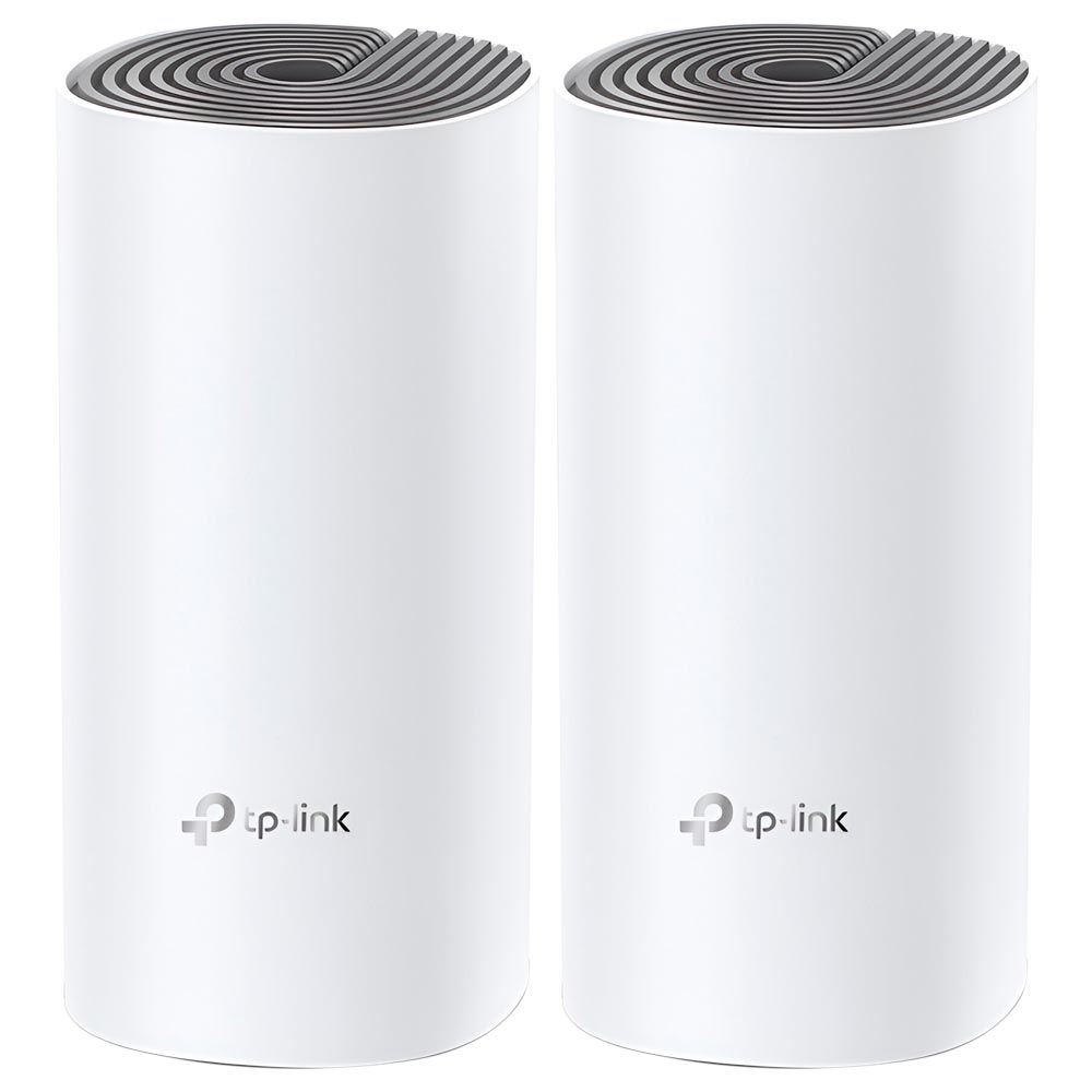 Roteador Tp-Link Deco E4 Whole Home Mesh Wi-Fi AC1200 Dual Band / 2.4GHz / 5GHz - Branco (Kit com 2)