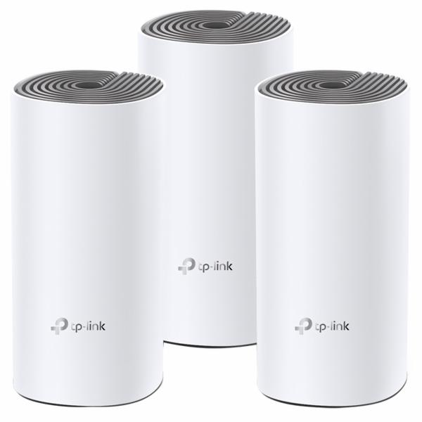 Roteador Tp-Link Deco E4 Whole Home Mesh Wi-Fi AC1200 Dual Band / 2.4GHz / 5GHz - Branco (Kit com 3)