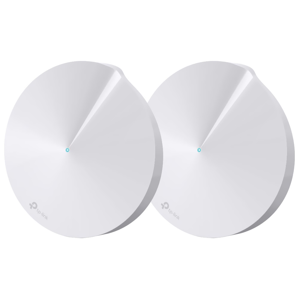 Roteador Tp-Link Deco M5 Whole Home Mesh Wi-Fi AC1300 Dual Band / 2.4GHz / 5GHz - Branco (Kit com 2)