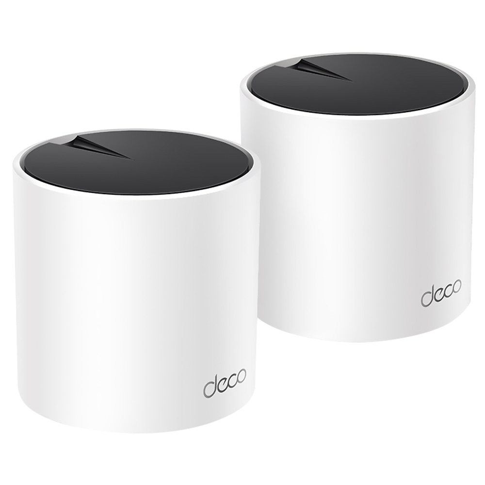 Roteador Tp-Link Deco X55 Whole Home Mesh AX3000 Dual Band / 2.4GHz / 5GHz / Wi-Fi 6 - Branco (Kit com 2)