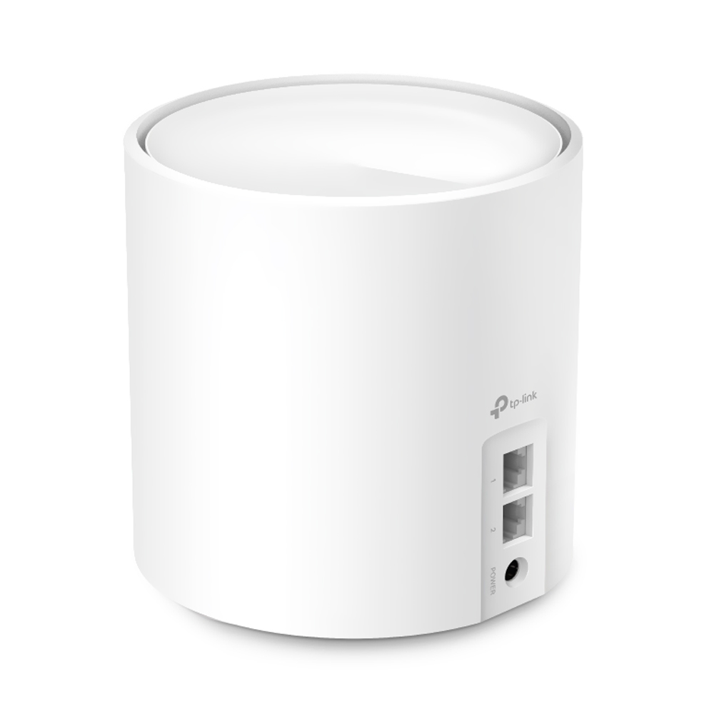Roteador Tp-Link Deco X60 Whole Home Mesh Wi-Fi AX5400 Dual Band / 2.4GHz / 5GHz - Branco (Kit com 2)