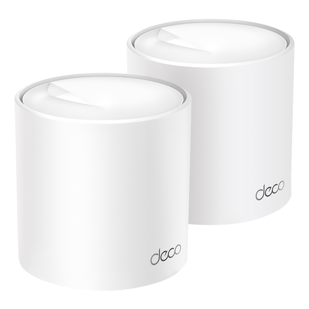 Roteador Tp-Link Deco X60 Whole Home Mesh Wi-Fi AX5400 Dual Band / 2.4GHz / 5GHz - Branco (Kit com 2)