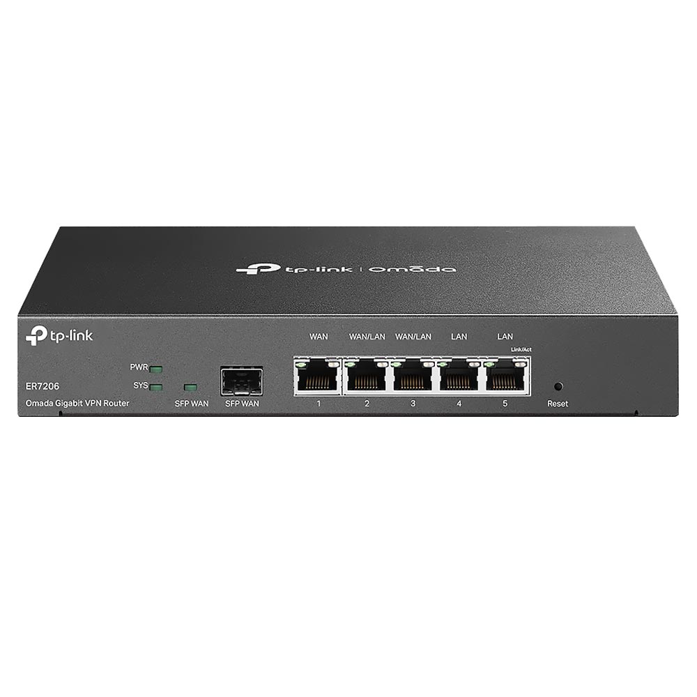 Roteador Tp-Link Omada ER7206 VPN Gigabit Multi-WAN - Preto