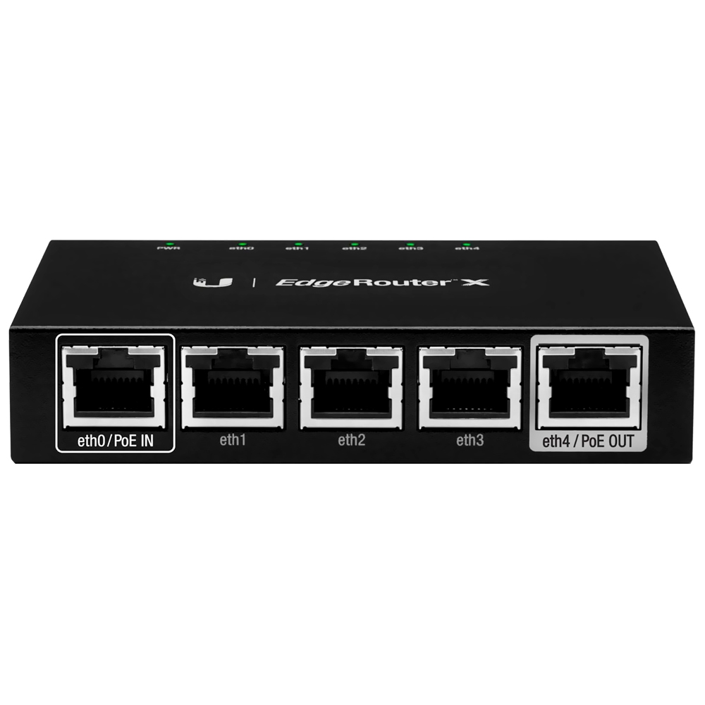 Roteador UBNT ER-X-BR EdgeRouter X / 5 RJ45 - Preto