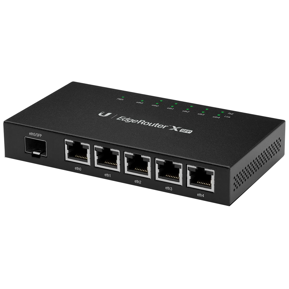 Roteador UBNT ER-X-SFP BR EdgeRouter 4 Portas RJ-45 / 1 SFP