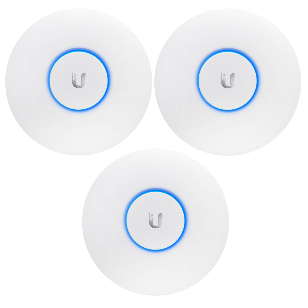 Roteador UBNT UAP-LR-3-BR Unifi AP Mimo Longo Alcanze / 300Mpbs - (Kit com 3)