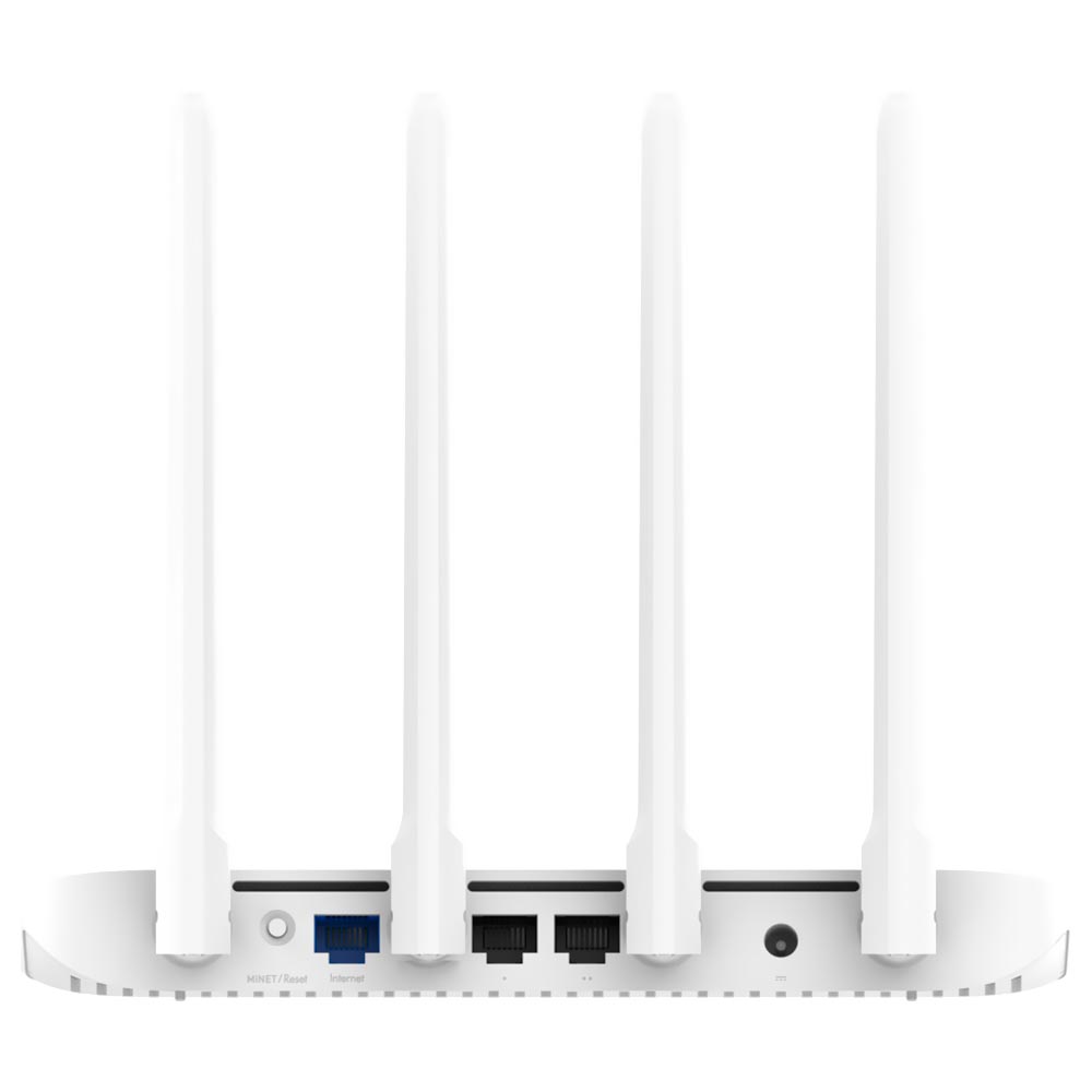 Roteador Xiaomi RB02 DVB4330GL AC1200 Mimo 4 Antenas / Dual Band / 1200Mbps - Branco