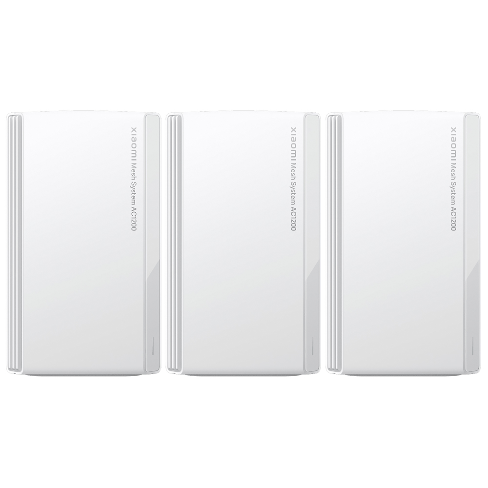 Roteador Xiaomi RD13 DVB4484GL Mesh System AC1200 Dual Band / 2.4GHz / 5GHz / 1200Mbps - Branco (Kit com 3)