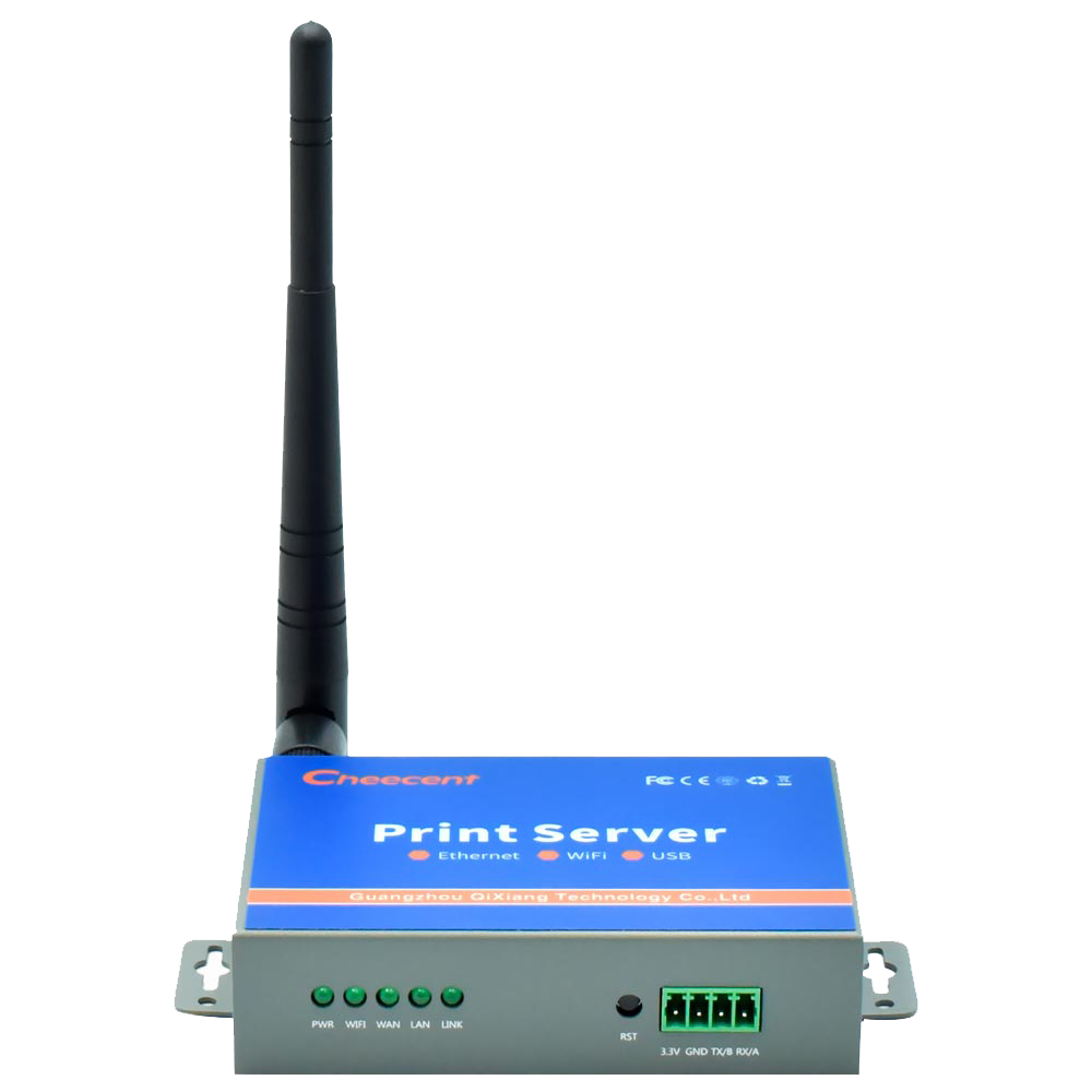Servidor de impressão Cheecent CR202 2 USB / LAN RJ-45 / WAN / LAN / Wi-Fi