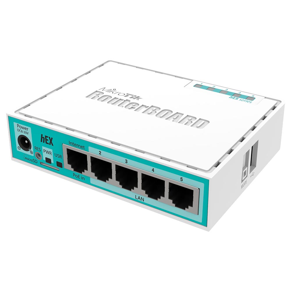 Switch Mikrotik RB 750GR3 HEX L4- Branco