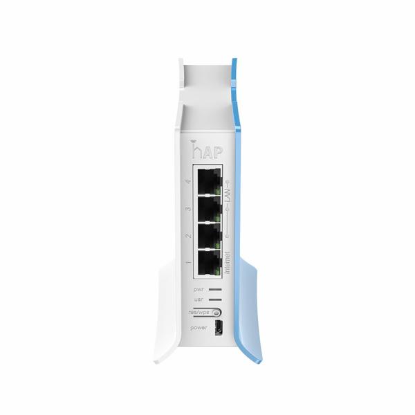 Switch Mikrotik Routerboard RB941-2ND-TC L4 - Branco / Azul (HAP LITE)