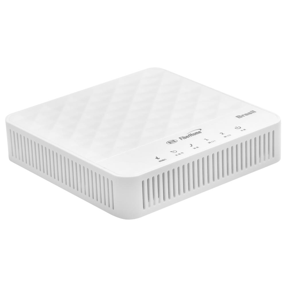 Terminal de Rede Óptica Fiberhome GPON ONU AN5506-02-B Brasil 1GE+1FE / PPPOE / BRIDGE / B7G - Branco