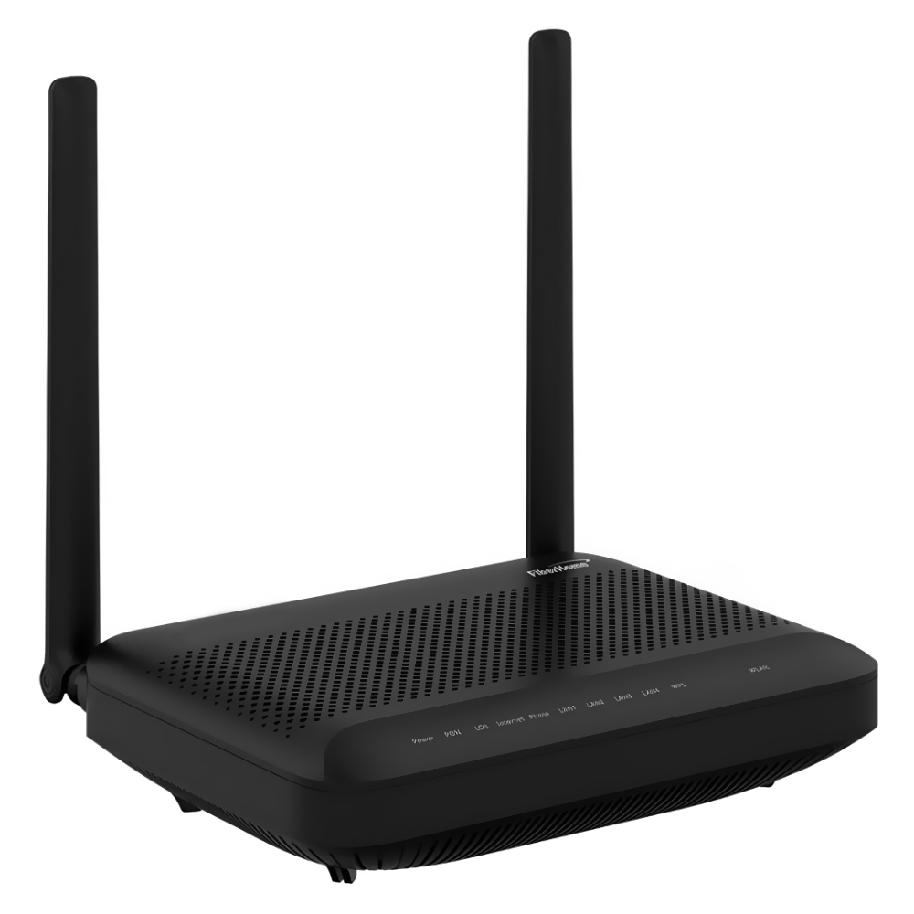 Terminal de Rede Óptica Fiberhome GPON ONU APC HG6145F3 AX3000 Wi-Fi 6 Dual Band - Preto