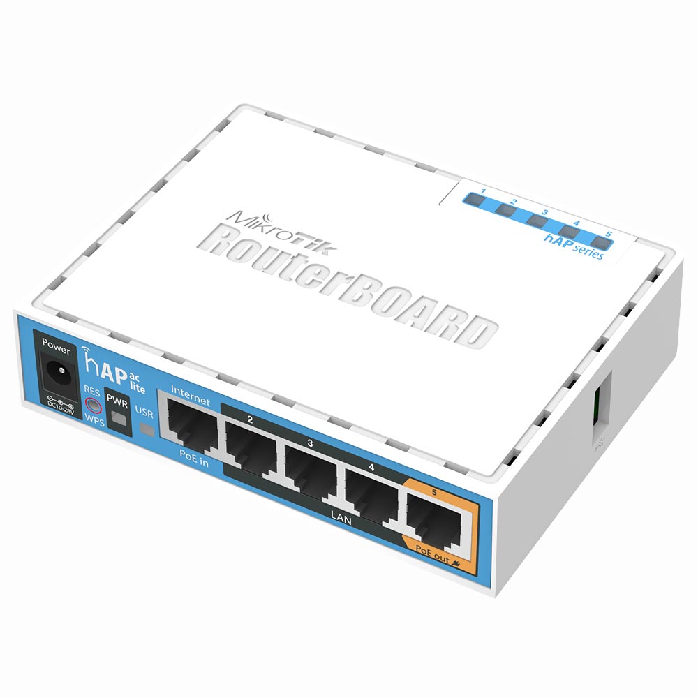 WIR. MIKROTIK HAP AC LITE RB952UI-5AC2ND 650MHZ 64MB L4