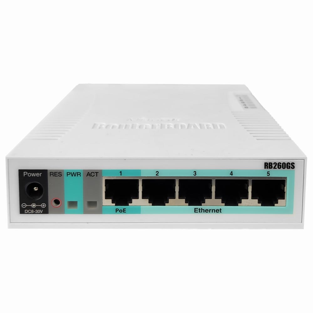 WIR. MIKROTIK ROUTERBOARD RB260GS CSS106-5G-1SR2 5P GIGA+SFP BR