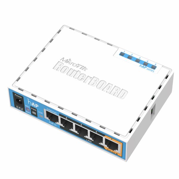 WIR. MIKROTIK ROUTERBOARD RB951UI-2ND 650MHZ 64MB RAM POE L4 (HAP)