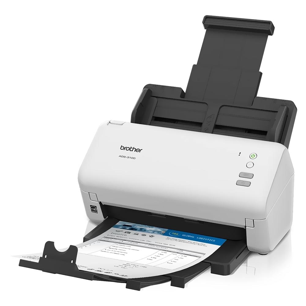 Scanner de Mesa Brother ADS-3100 USB / Bivolt - Branco