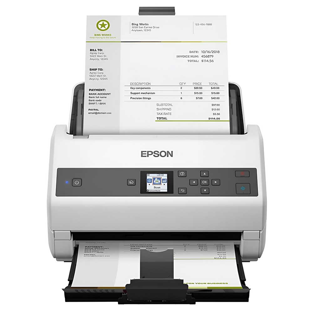 SCANNER EPSON WORKFORCE DS-870 DOCUMENT COLOR BIVOLT BRANCO