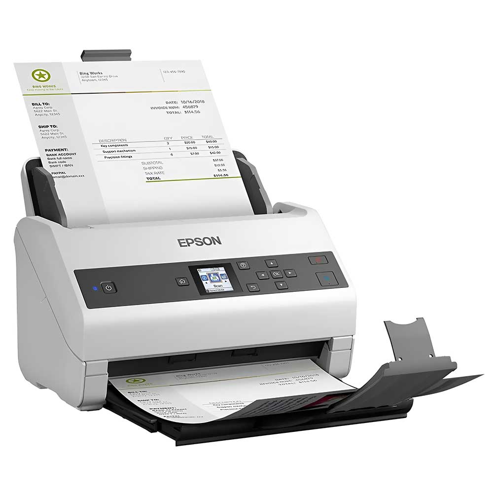 SCANNER EPSON WORKFORCE DS-870 DOCUMENT COLOR BIVOLT BRANCO