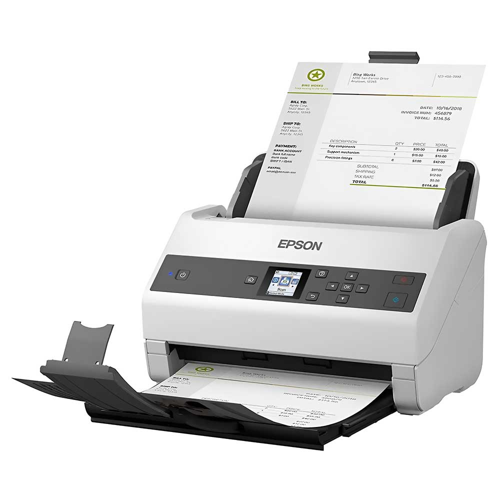 SCANNER EPSON WORKFORCE DS-870 DOCUMENT COLOR BIVOLT BRANCO