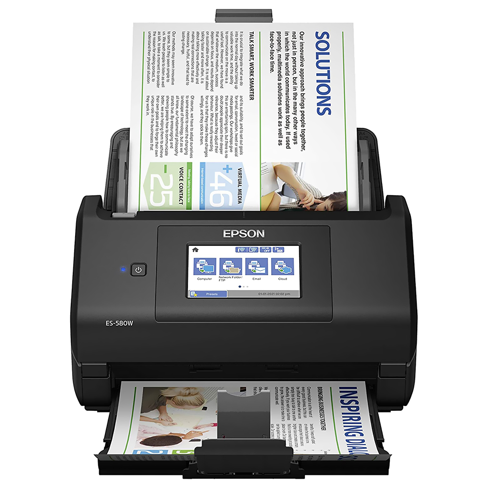 Scanner Epson Workforce ES-580W Wireless Color - Preto